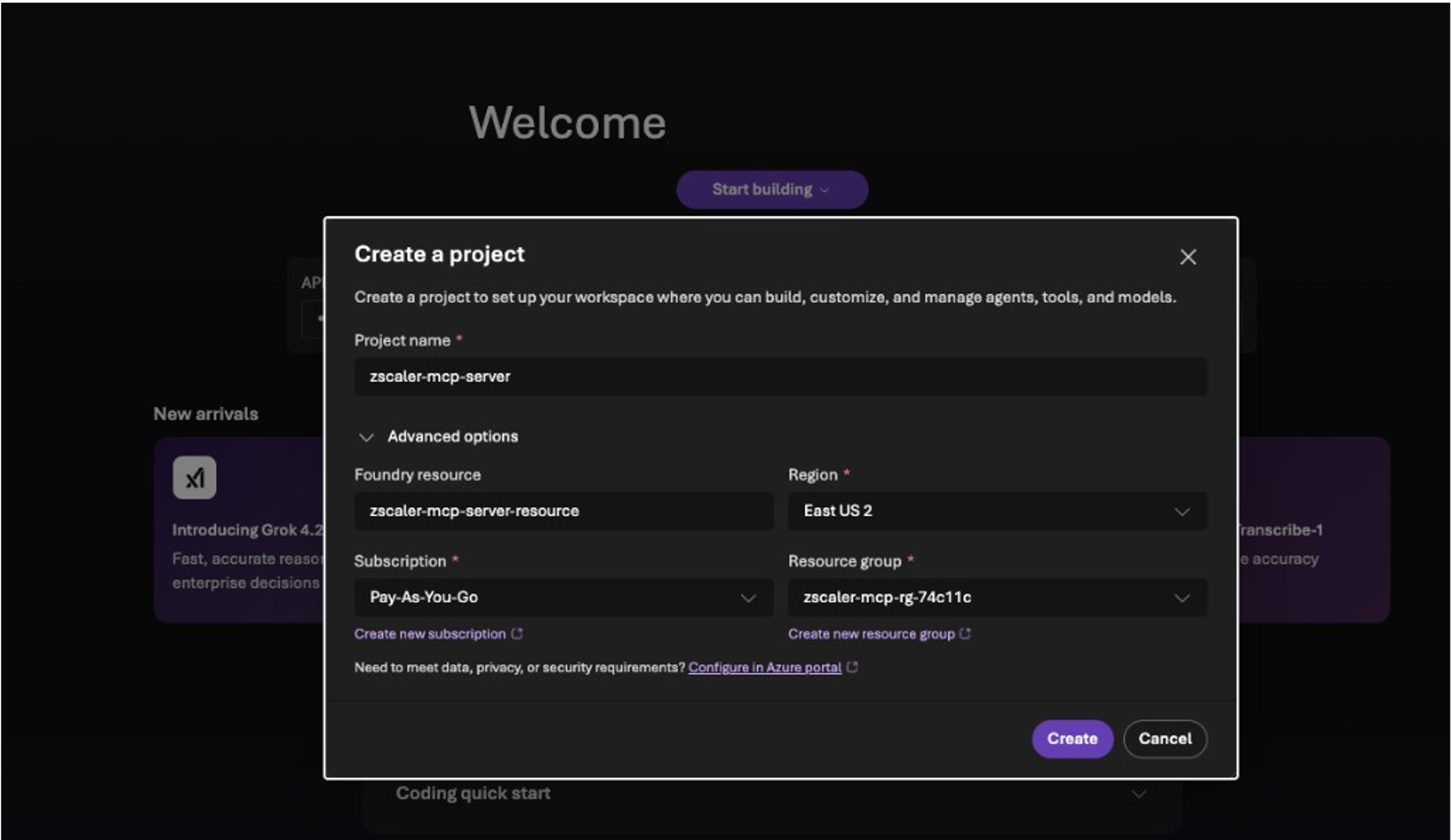 Create Project